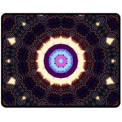 Mandala Art Design Pattern Fleece Blanket (medium)  by BangZart