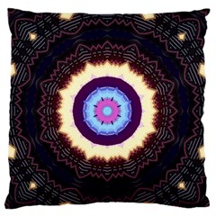 Mandala Art Design Pattern Large Flano Cushion Case (one Side) by BangZart