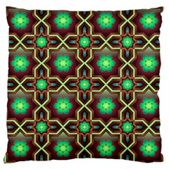 Pattern Background Bright Brown Large Cushion Case (two Sides) by BangZart