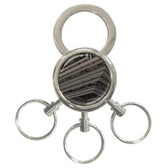 Fractal 3d Construction Industry 3-ring Key Chains