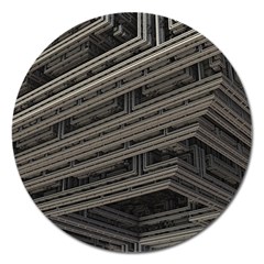 Fractal 3d Construction Industry Magnet 5  (round) by BangZart