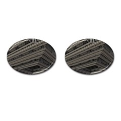 Fractal 3d Construction Industry Cufflinks (oval) by BangZart