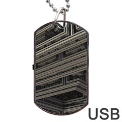 Fractal 3d Construction Industry Dog Tag Usb Flash (one Side) by BangZart