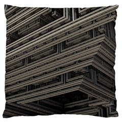 Fractal 3d Construction Industry Large Flano Cushion Case (one Side) by BangZart