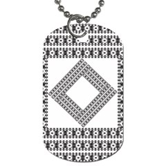 Pattern Background Texture Black Dog Tag (two Sides) by BangZart