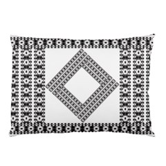 Pattern Background Texture Black Pillow Case by BangZart