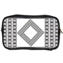 Pattern Background Texture Black Toiletries Bags 2-side by BangZart