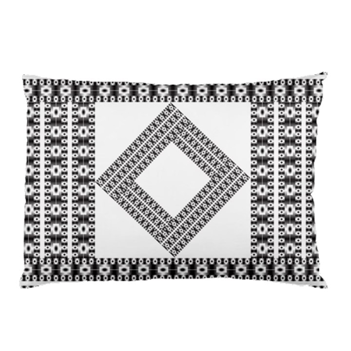 Pattern Background Texture Black Pillow Case (Two Sides)