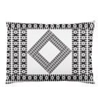 Pattern Background Texture Black Pillow Case (Two Sides) Back