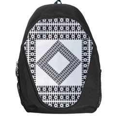 Pattern Background Texture Black Backpack Bag by BangZart