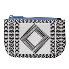 Pattern Background Texture Black Large Coin Purse