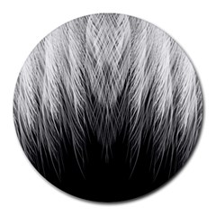 Feather Graphic Design Background Round Mousepads by BangZart