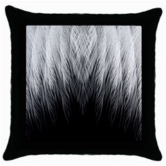 Feather Graphic Design Background Throw Pillow Case (black) by BangZart