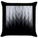 Feather Graphic Design Background Throw Pillow Case (Black) Front