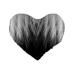 Feather Graphic Design Background Standard 16  Premium Heart Shape Cushions by BangZart