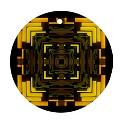 Abstract Glow Kaleidoscopic Light Ornament (round) by BangZart