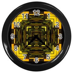 Abstract Glow Kaleidoscopic Light Wall Clocks (black) by BangZart