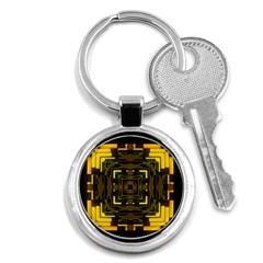 Abstract Glow Kaleidoscopic Light Key Chains (round)  by BangZart