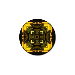 Abstract Glow Kaleidoscopic Light Golf Ball Marker by BangZart