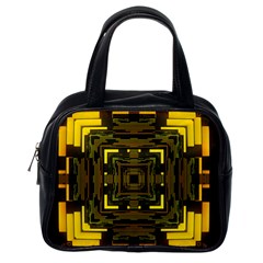 Abstract Glow Kaleidoscopic Light Classic Handbags (one Side) by BangZart