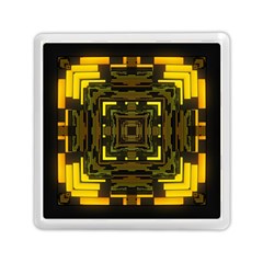 Abstract Glow Kaleidoscopic Light Memory Card Reader (square)  by BangZart