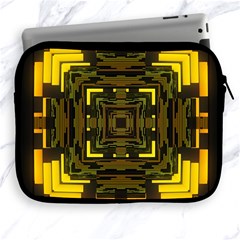 Abstract Glow Kaleidoscopic Light Apple Ipad 2/3/4 Zipper Cases by BangZart