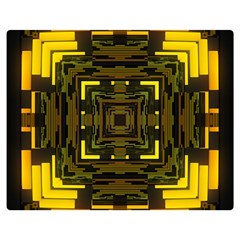 Abstract Glow Kaleidoscopic Light Double Sided Flano Blanket (medium)  by BangZart