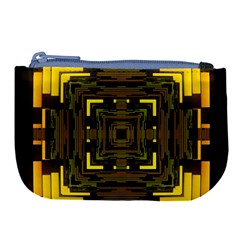 Abstract Glow Kaleidoscopic Light Large Coin Purse