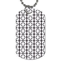 Pattern Background Texture Black Dog Tag (one Side) by BangZart