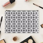 Pattern Background Texture Black Cosmetic Bag (Large)  Front