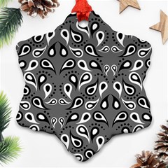 Paisley Pattern Paisley Pattern Snowflake Ornament (two Sides) by BangZart