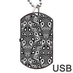 Paisley Pattern Paisley Pattern Dog Tag Usb Flash (one Side) by BangZart