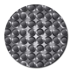 Metal Circle Background Ring Round Mousepads by BangZart