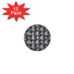 Metal Circle Background Ring 1  Mini Buttons (10 Pack)  by BangZart