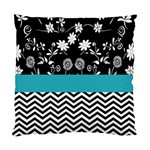 Flowers Turquoise Pattern Floral Standard Cushion Case (Two Sides) Front