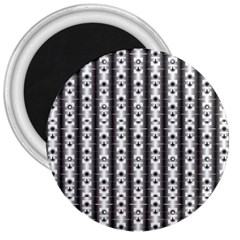 Pattern Background Texture Black 3  Magnets by BangZart