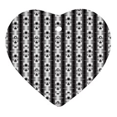 Pattern Background Texture Black Ornament (heart)