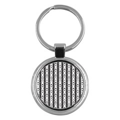 Pattern Background Texture Black Key Chains (round)  by BangZart