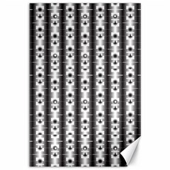 Pattern Background Texture Black Canvas 12  X 18   by BangZart