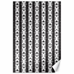 Pattern Background Texture Black Canvas 24  X 36  by BangZart