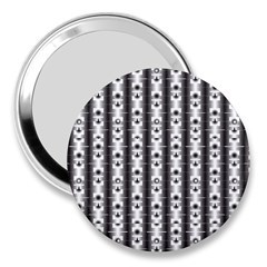 Pattern Background Texture Black 3  Handbag Mirrors by BangZart