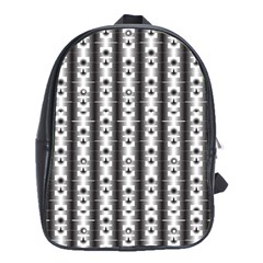 Pattern Background Texture Black School Bags (xl)  by BangZart