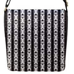 Pattern Background Texture Black Flap Messenger Bag (s) by BangZart