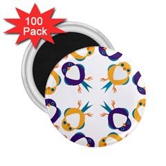 Pattern Circular Birds 2 25  Magnets (100 Pack)  by BangZart