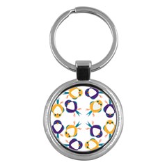 Pattern Circular Birds Key Chains (round)  by BangZart