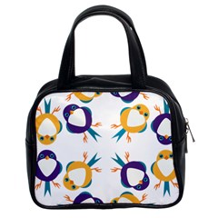 Pattern Circular Birds Classic Handbags (2 Sides) by BangZart