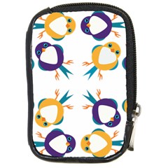 Pattern Circular Birds Compact Camera Cases by BangZart