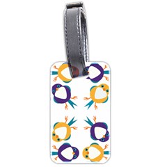 Pattern Circular Birds Luggage Tags (two Sides) by BangZart