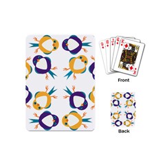 Pattern Circular Birds Playing Cards (mini)  by BangZart