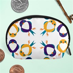 Pattern Circular Birds Accessory Pouches (large)  by BangZart